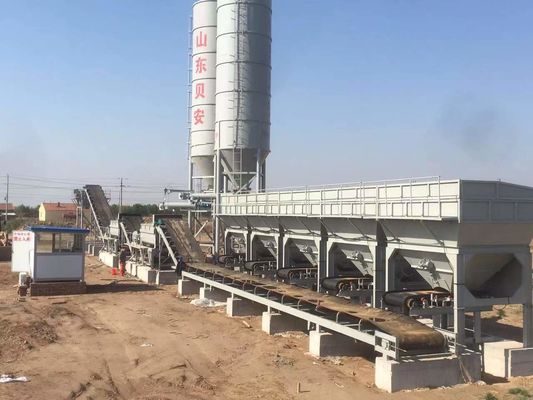 Centrale elettrica di miscelazione del suolo stabilizzato nei progetti stradali comunali