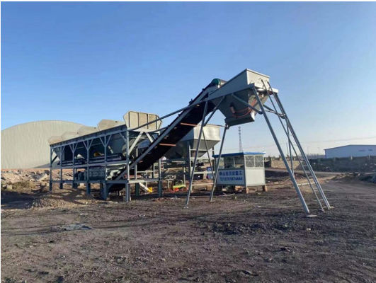Stazione mobile di miscelazione del suolo stabilizzata con silos di cemento orizzontale